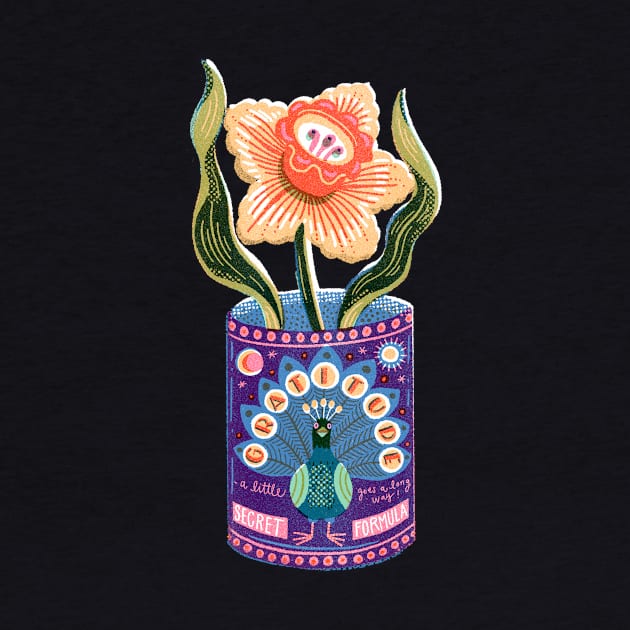 Self Care Spring Gratitude Tin Can Peacock by Rebelform